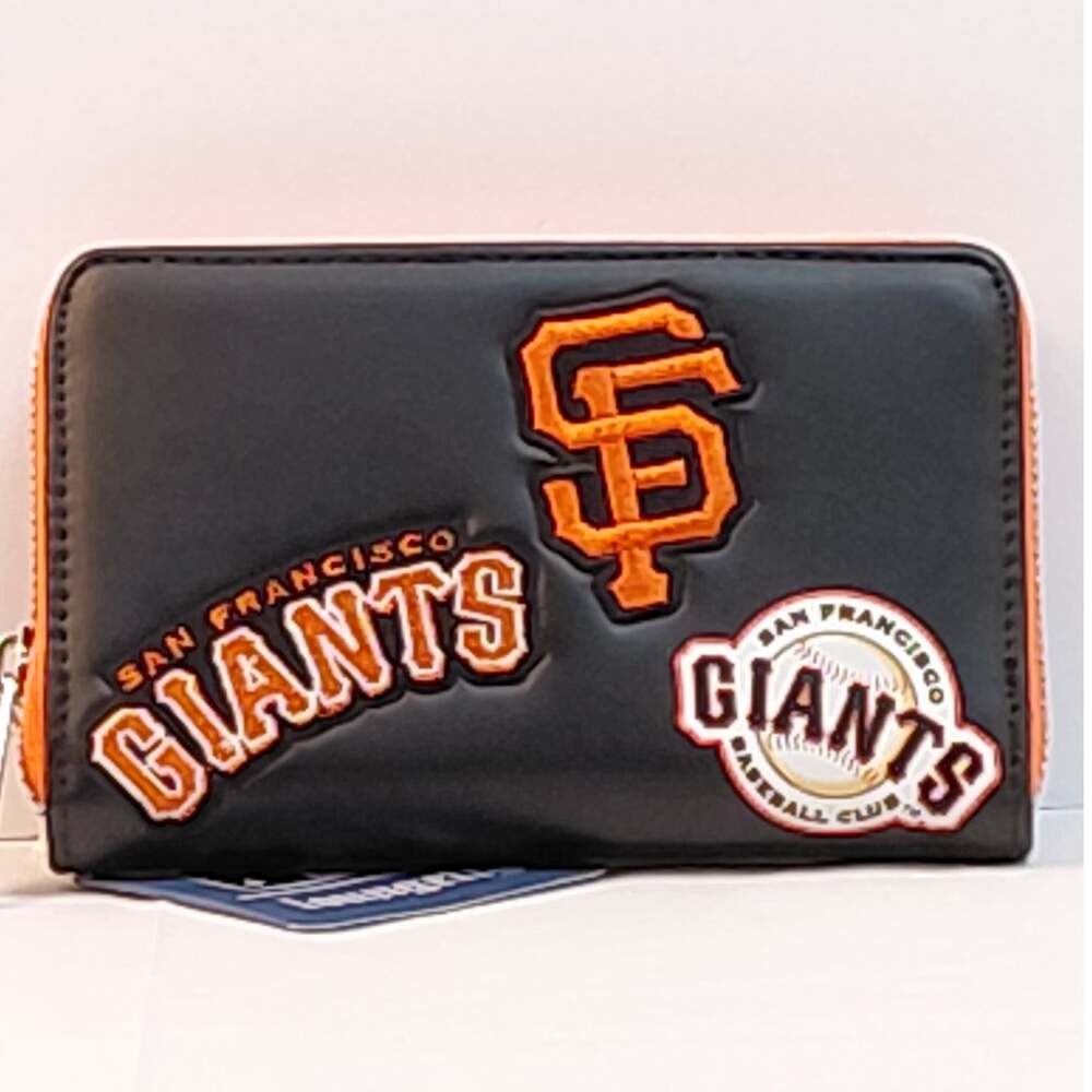 Loungefly MLB San Francisco Giants Patches Zip Around Wallet NWT